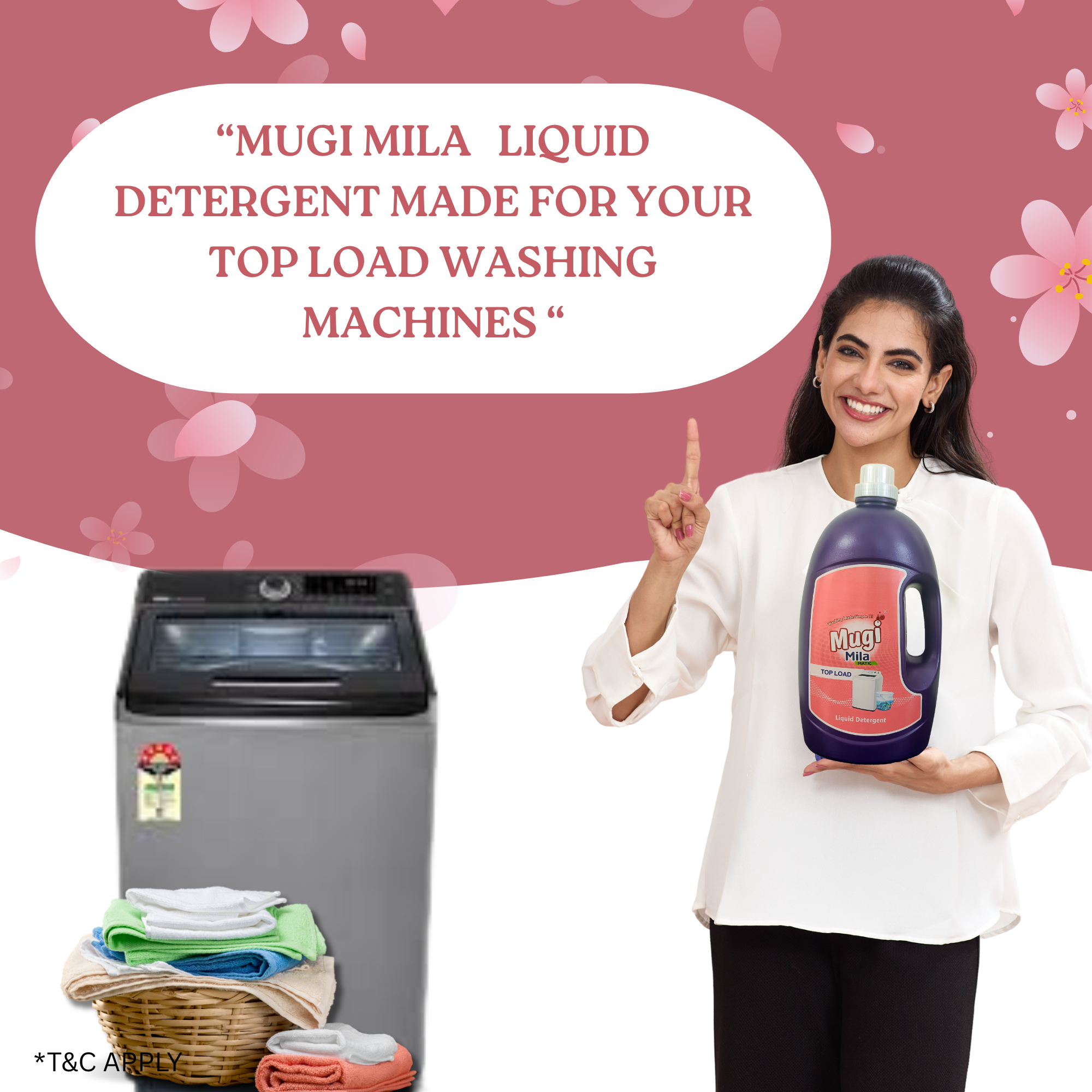 Mugi Mila Top Load Liquid Detergent - 5l