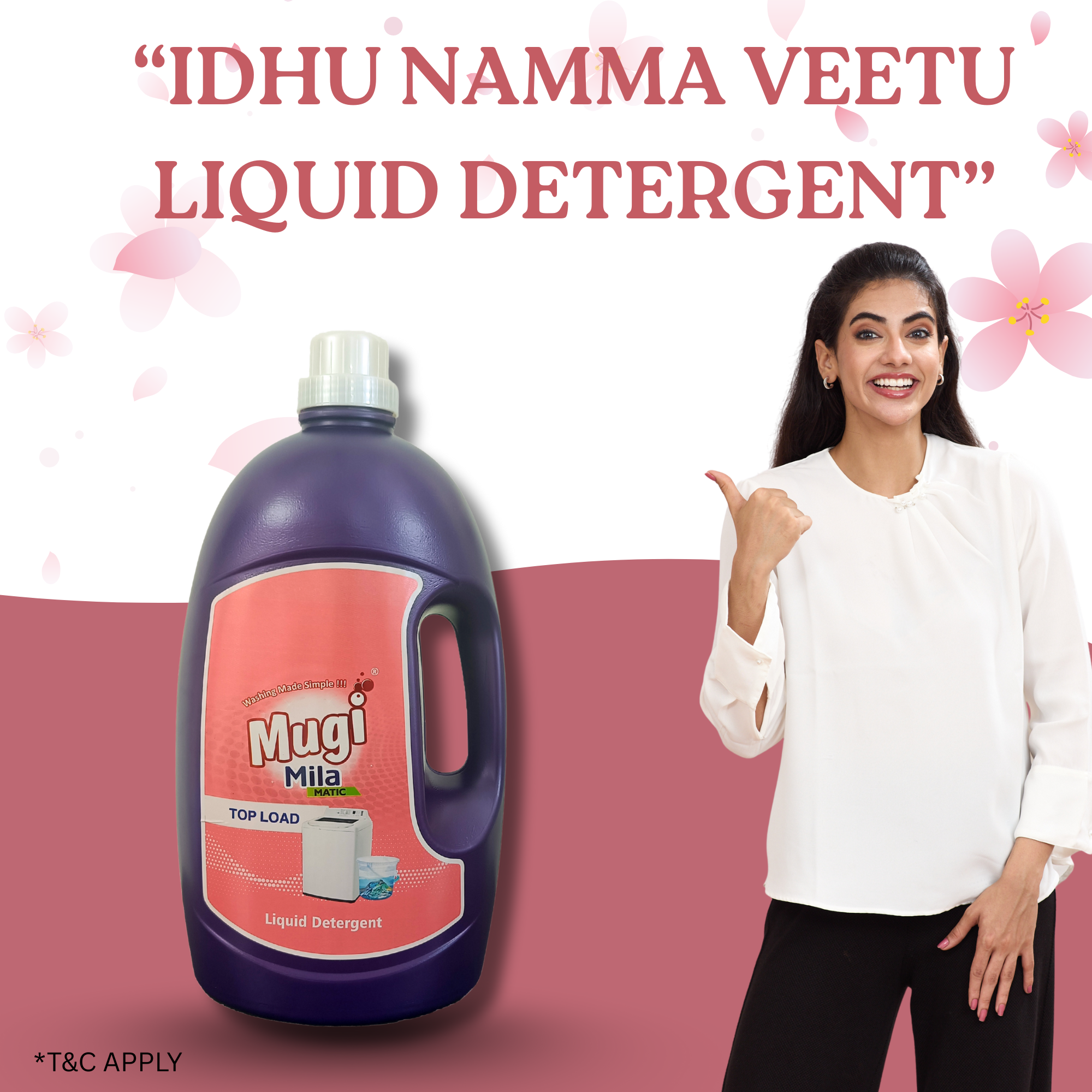 Mugi Mila Top Load Liquid Detergent - 5l