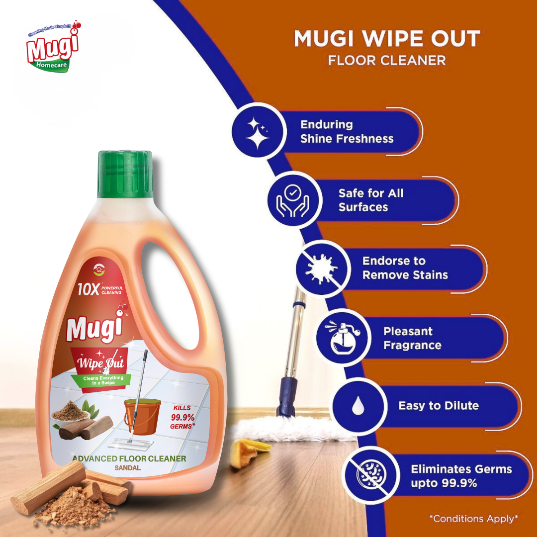 Mugi Wipeout Floor Cleaner Sandal 1L
