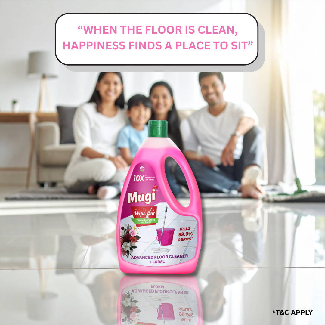 Mugi Wipeout Floor Cleaner Floral 1L