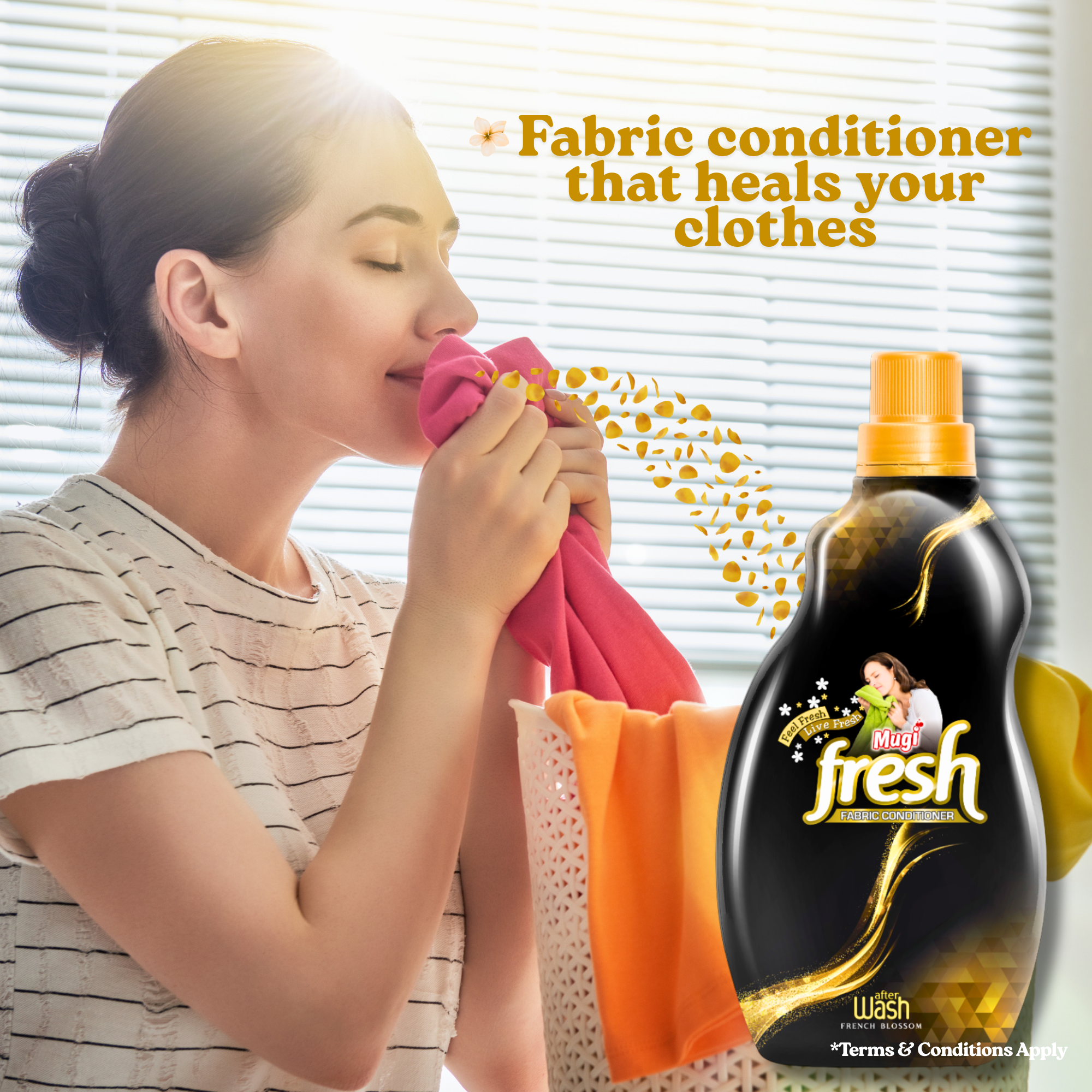 Mugi Fresh French Blossom Fabric Conditioner - 800ml