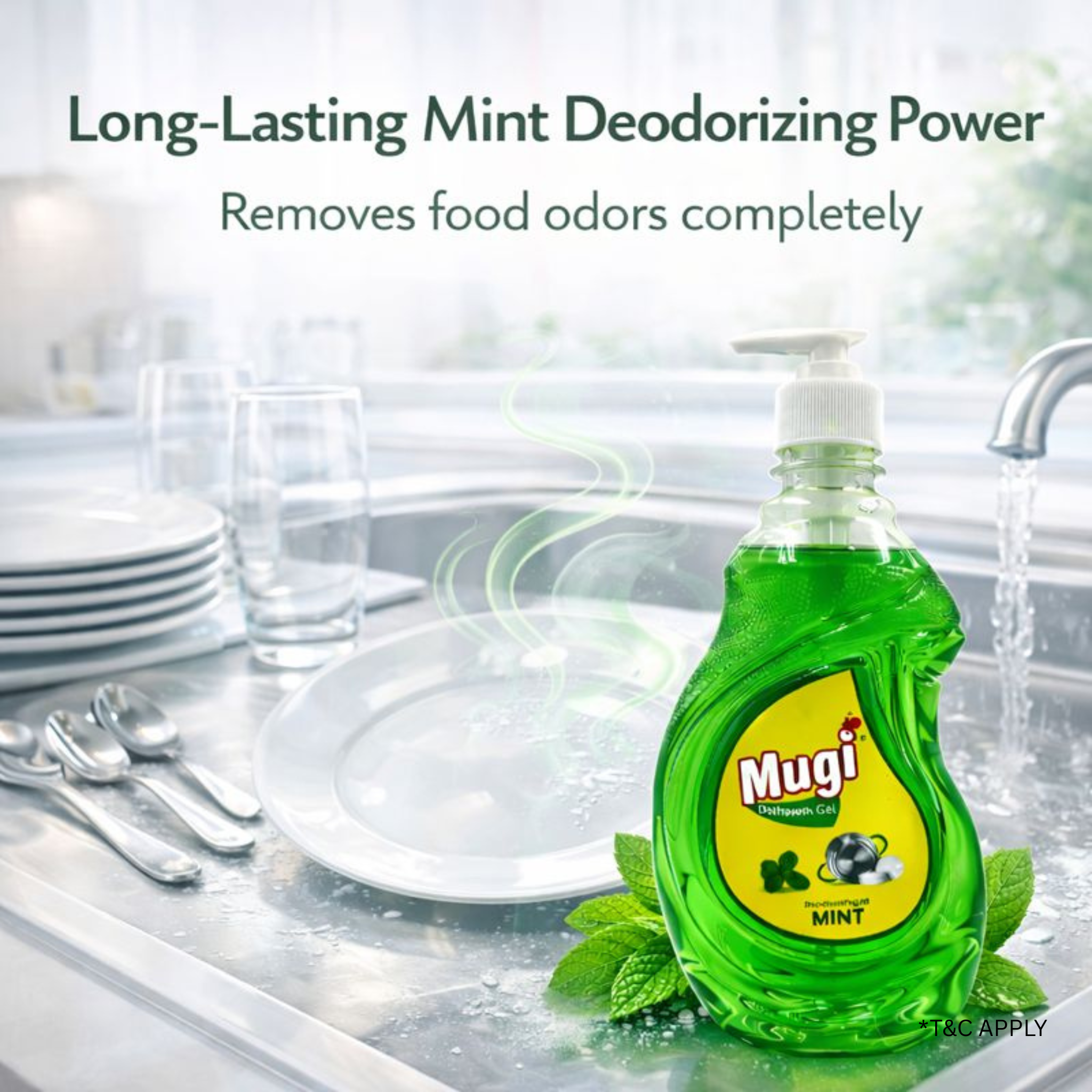 Dishwash Gel Mint 500ml (Pack of 2)