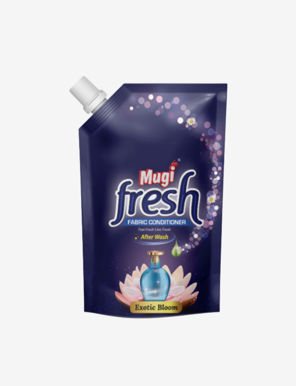 Mugi Fresh Exotic Bloom Fabric Conditioner 500ml Pouch (Pack of 3)