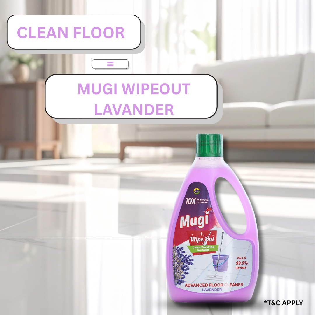 Mugi Wipeout Floor Cleaner Lavender 1L