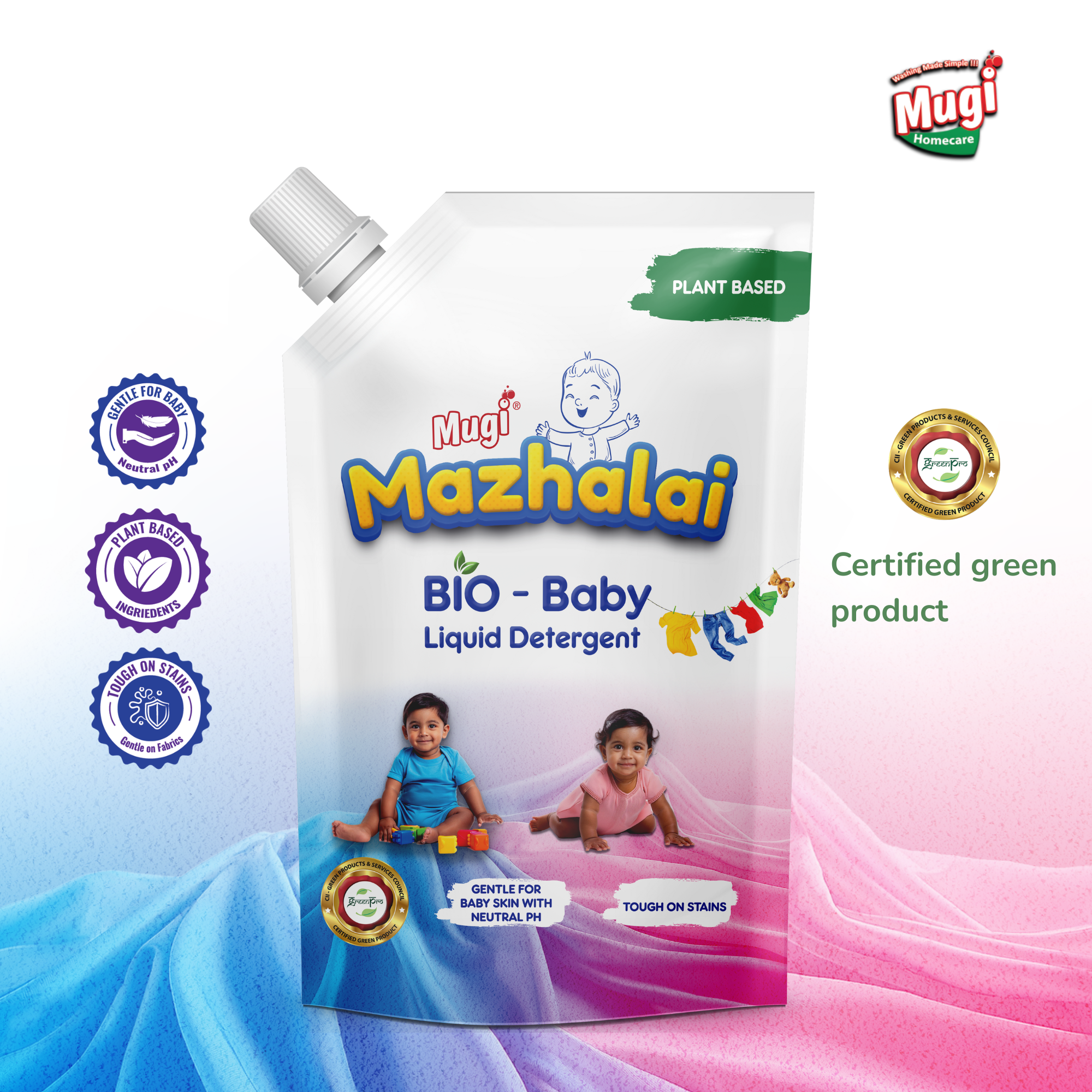 Mazhalai Bio baby liquid detergent Organic 500ml