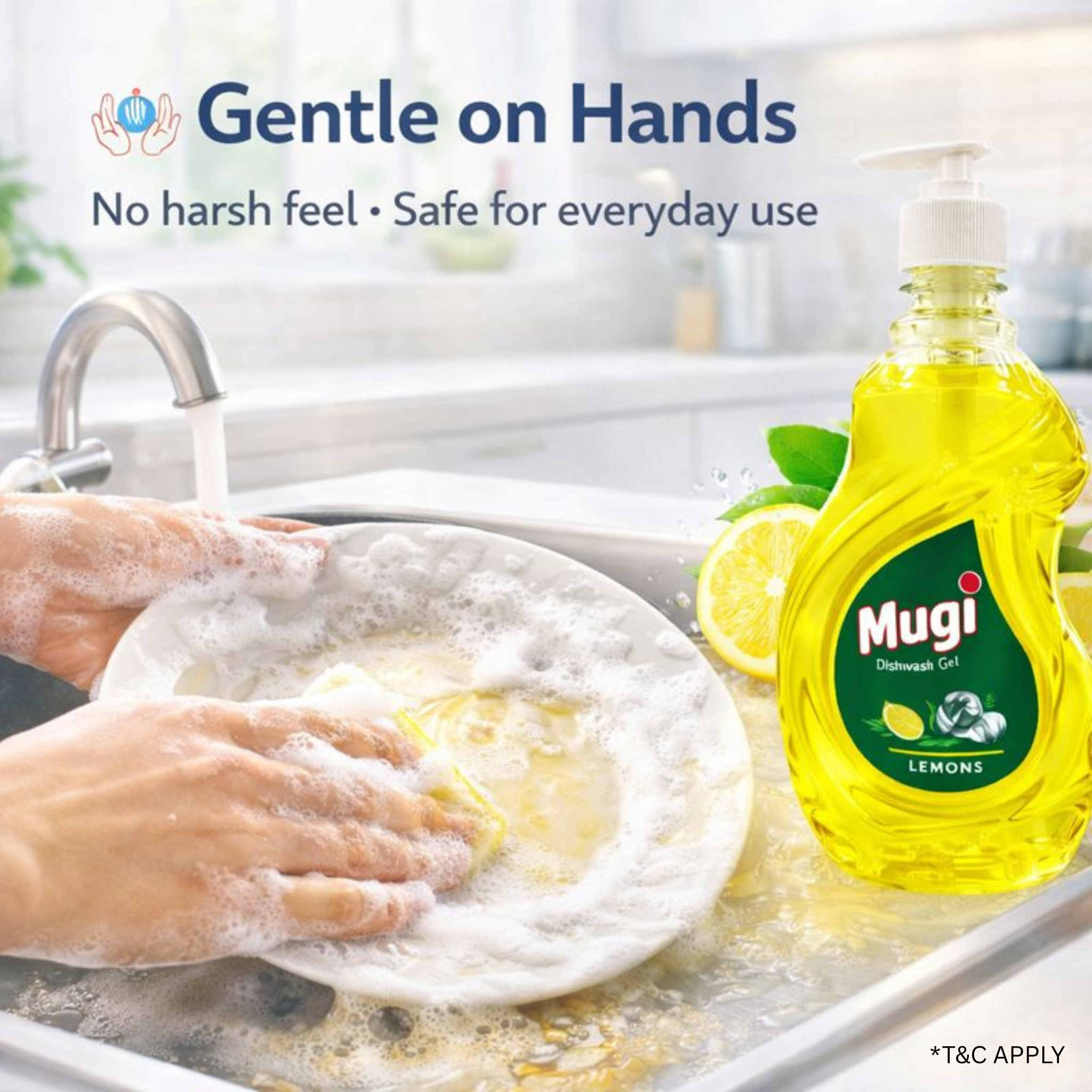 Dishwash Gel Lemon 500ml (Pack of 2)