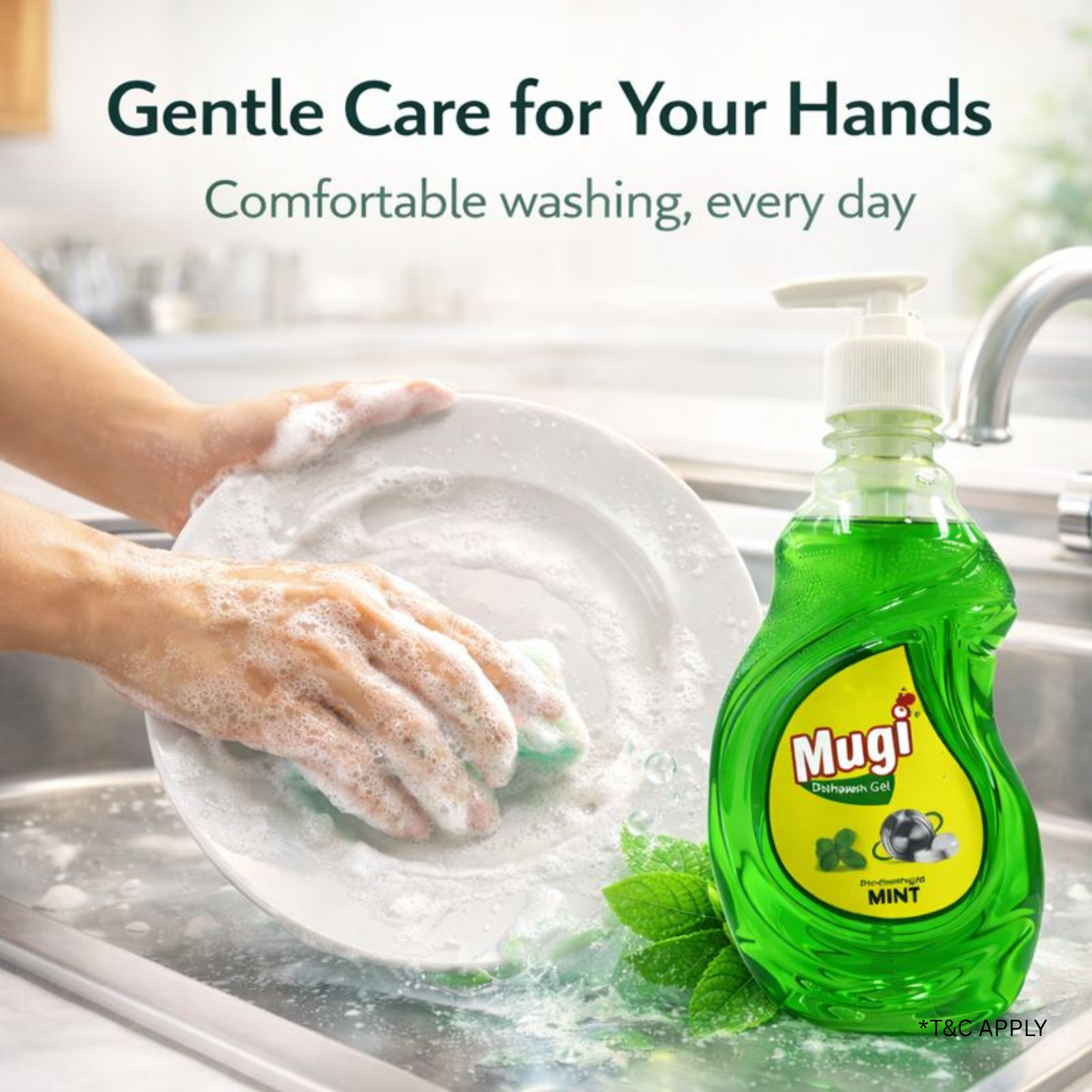 Dishwash Gel Mint 500ml (Pack of 2)