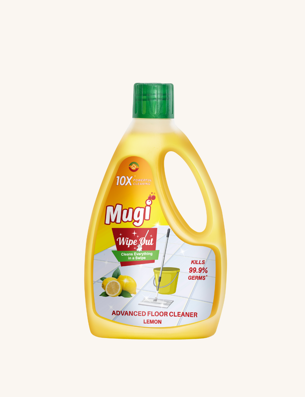Mugi Wipeout Floor Cleaner Lemon