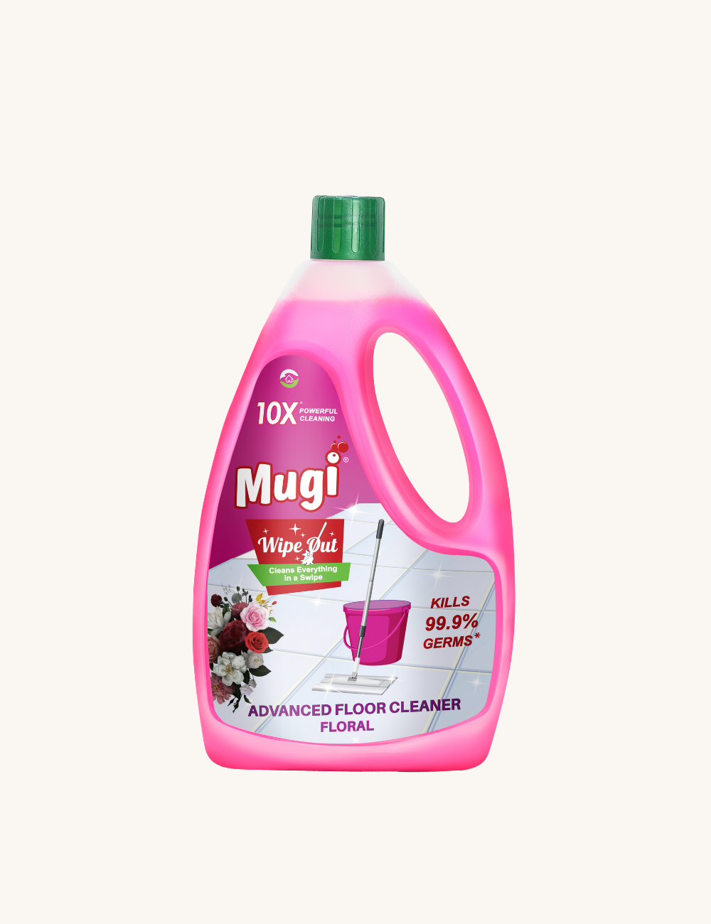 Mugi Wipeout Floor Cleaner Floral 1L