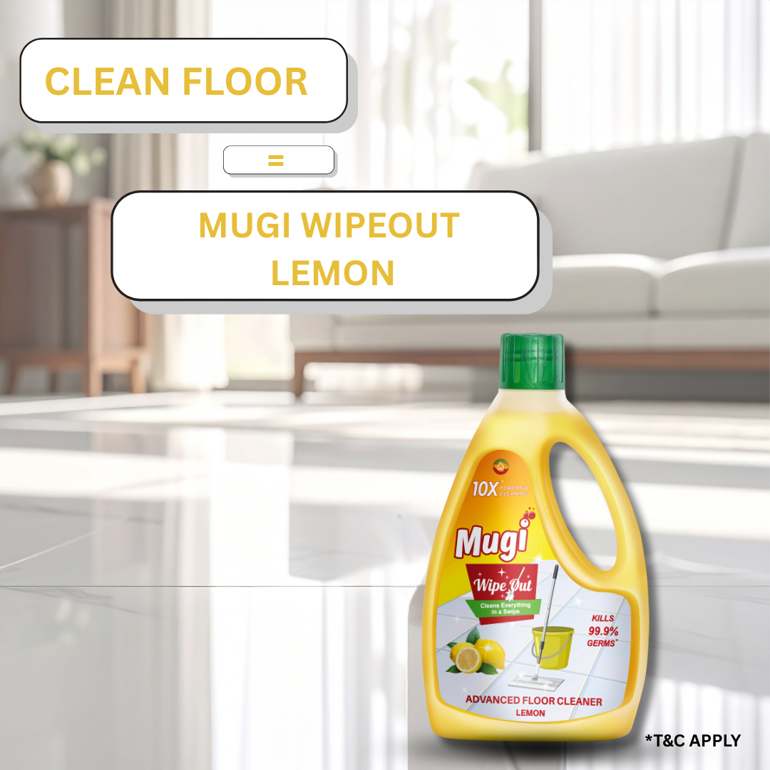Mugi Wipeout Floor Cleaner Lemon 1L