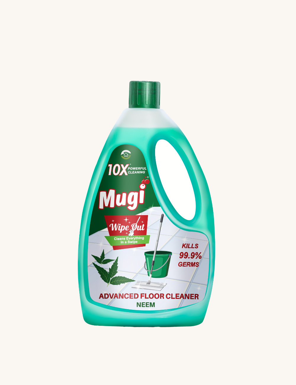 Mugi Wipeout Floor Cleaner Neem 1L