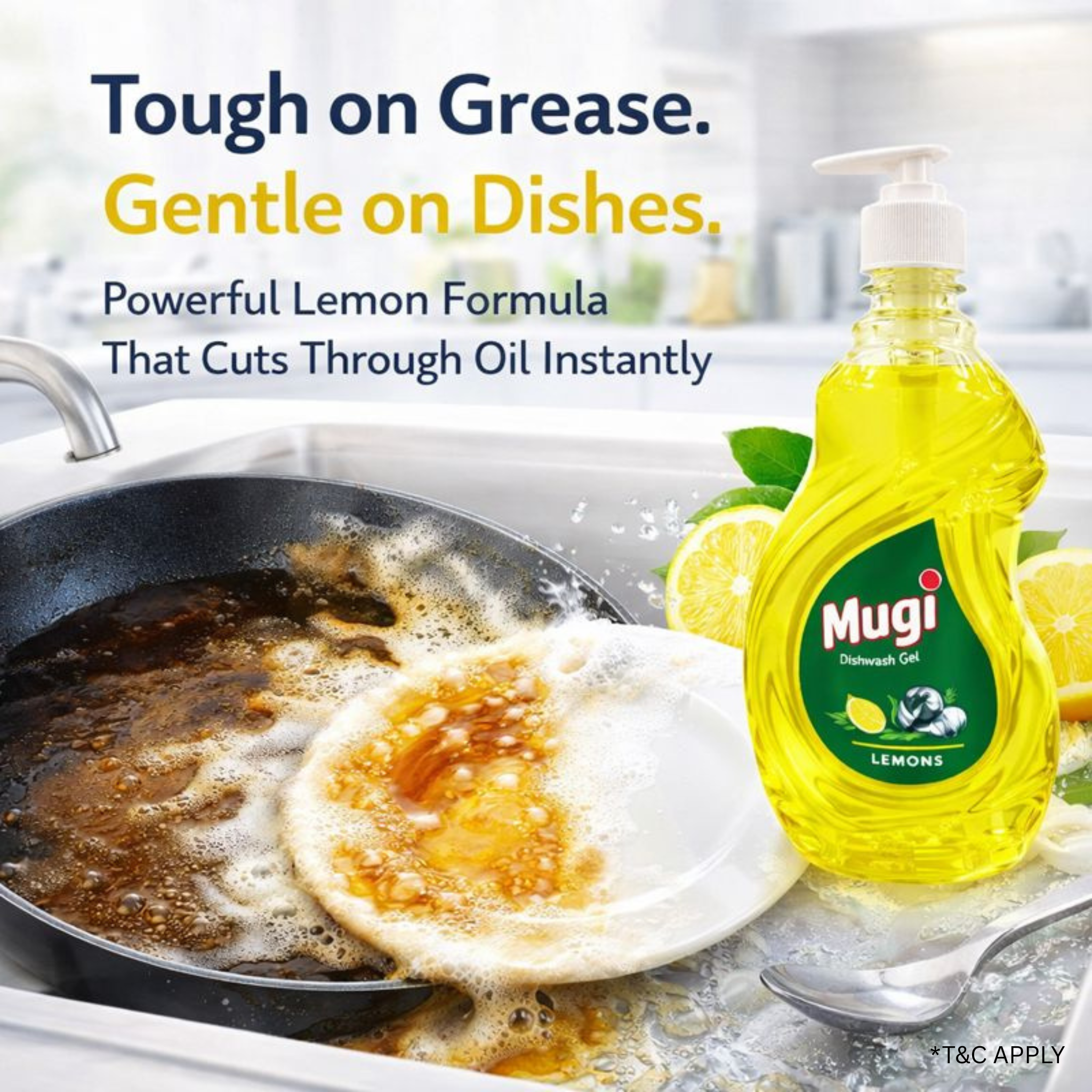 Dishwash Gel Lemon 500ml (Pack of 2)