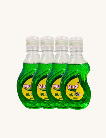 Mugi Dishwash Gel - Mint 250ml - Pack of 4