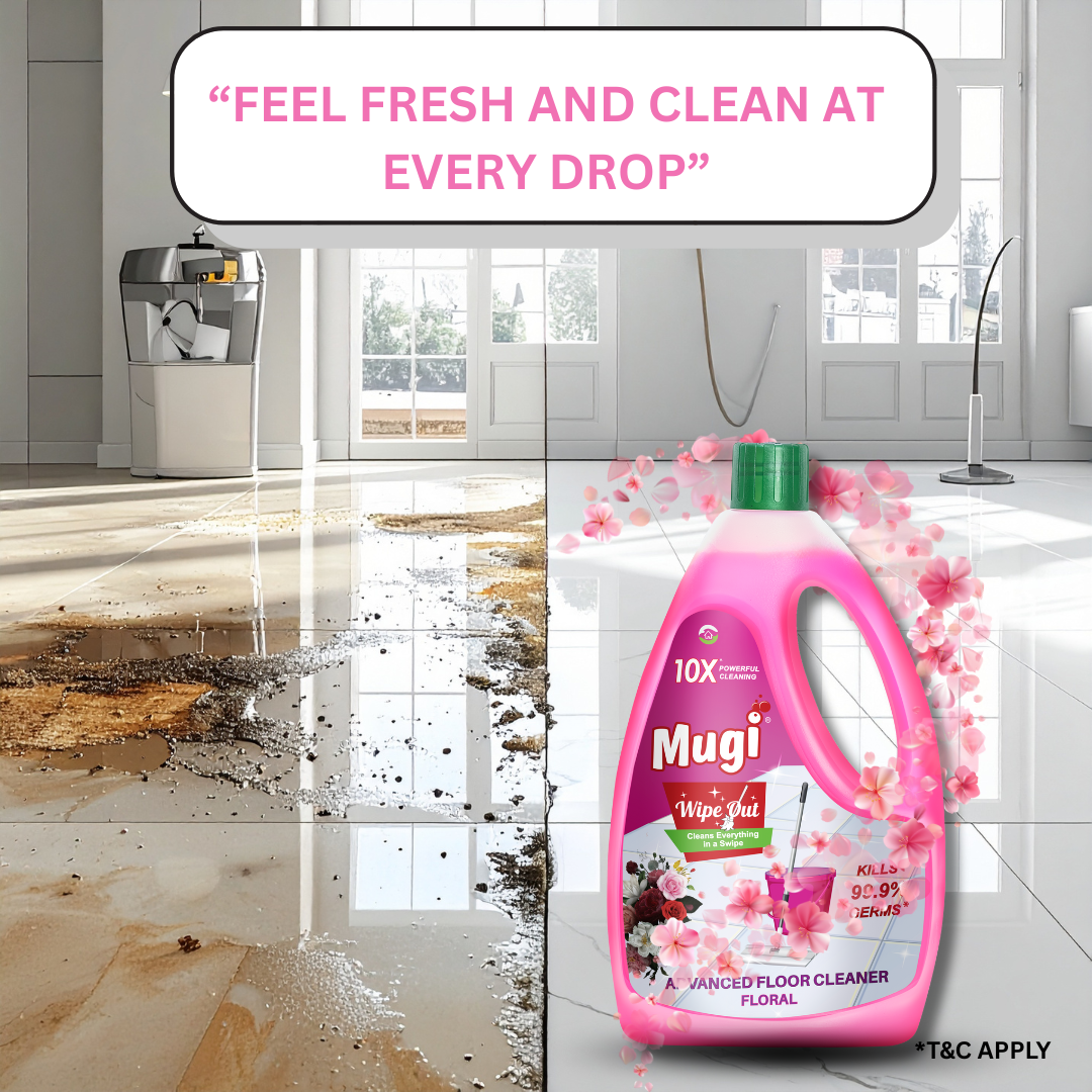 Mugi Wipeout Floor Cleaner Floral 1L
