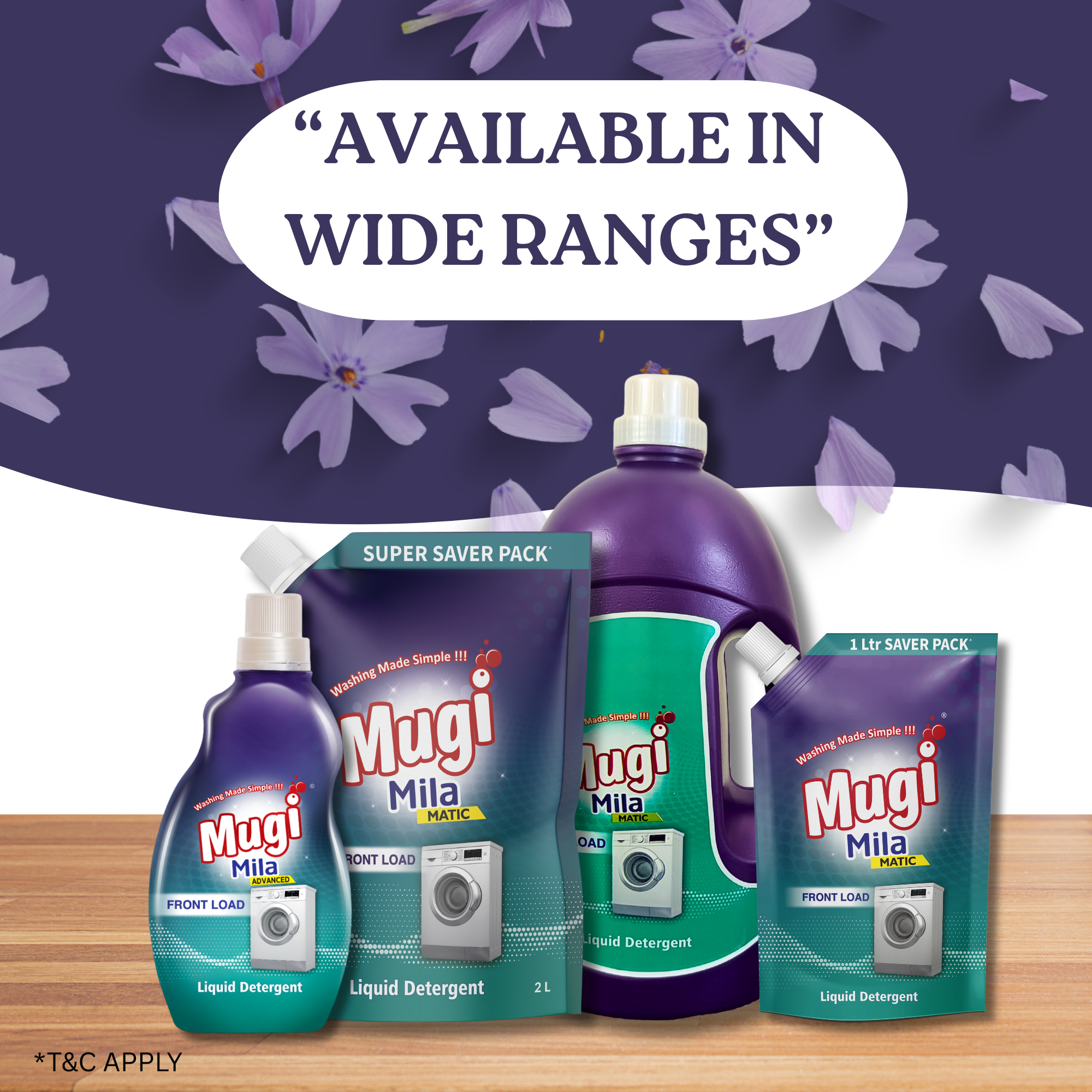 Mugi Mila Front Load 1000ml Buy 1 Get 1 Free