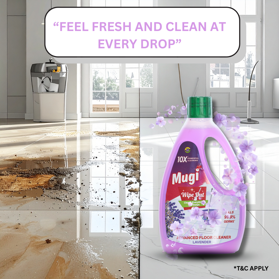 Mugi Wipeout Floor Cleaner Lavender 1L