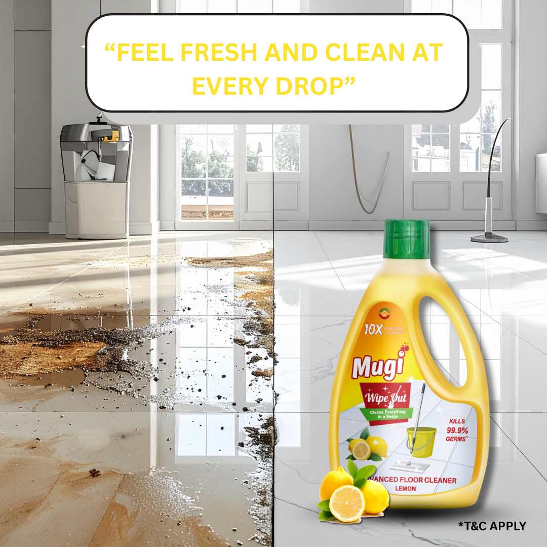Mugi Wipeout Floor Cleaner Lemon 1L