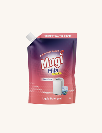 Mugi Mila Top Load Liquid Detergent 2000ml Pouch
