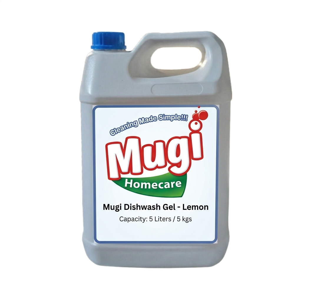 Mugi Dishwash Gel Lemon 5L Can